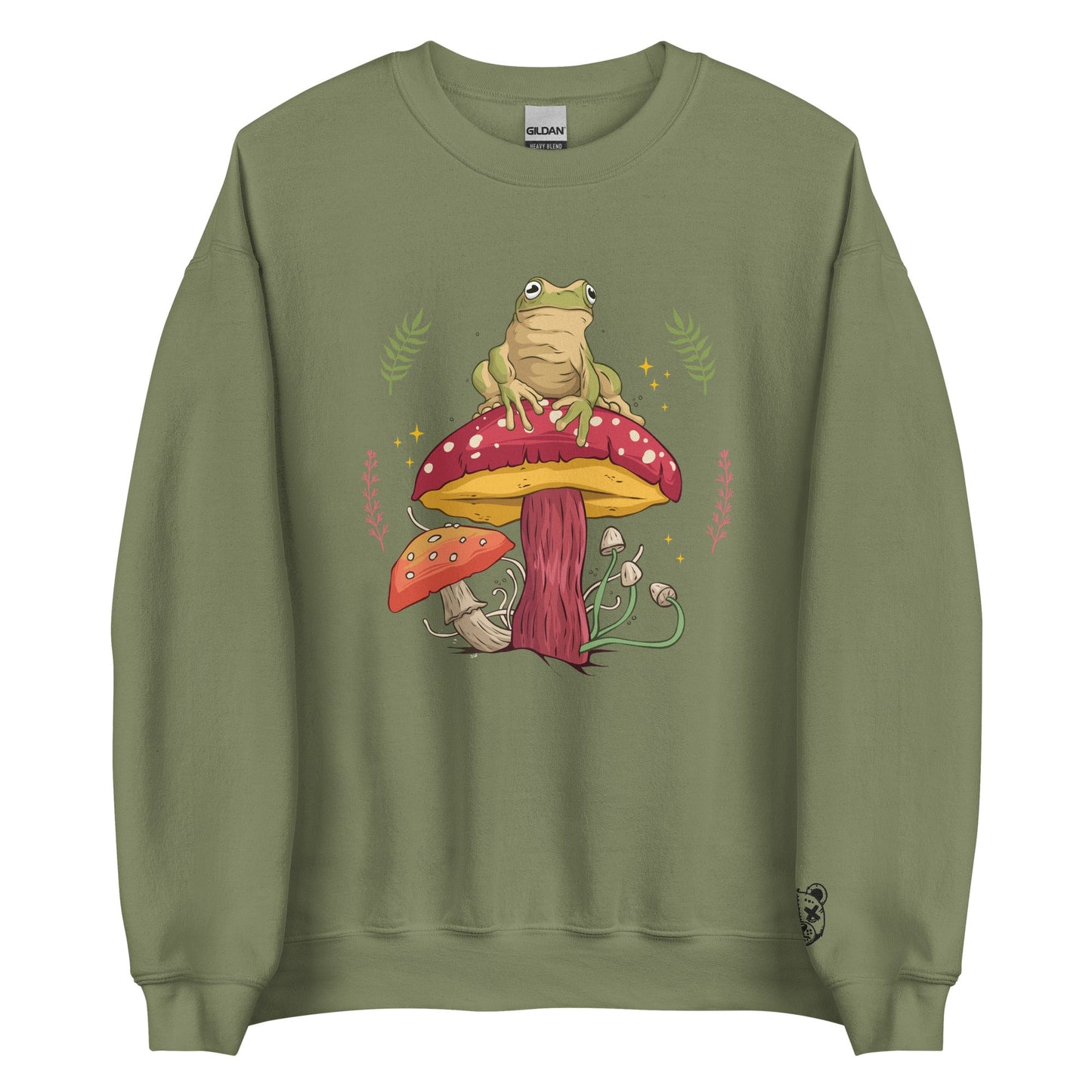 Frog & Mushroom Unisex Sweatshirt - Graphic Punks