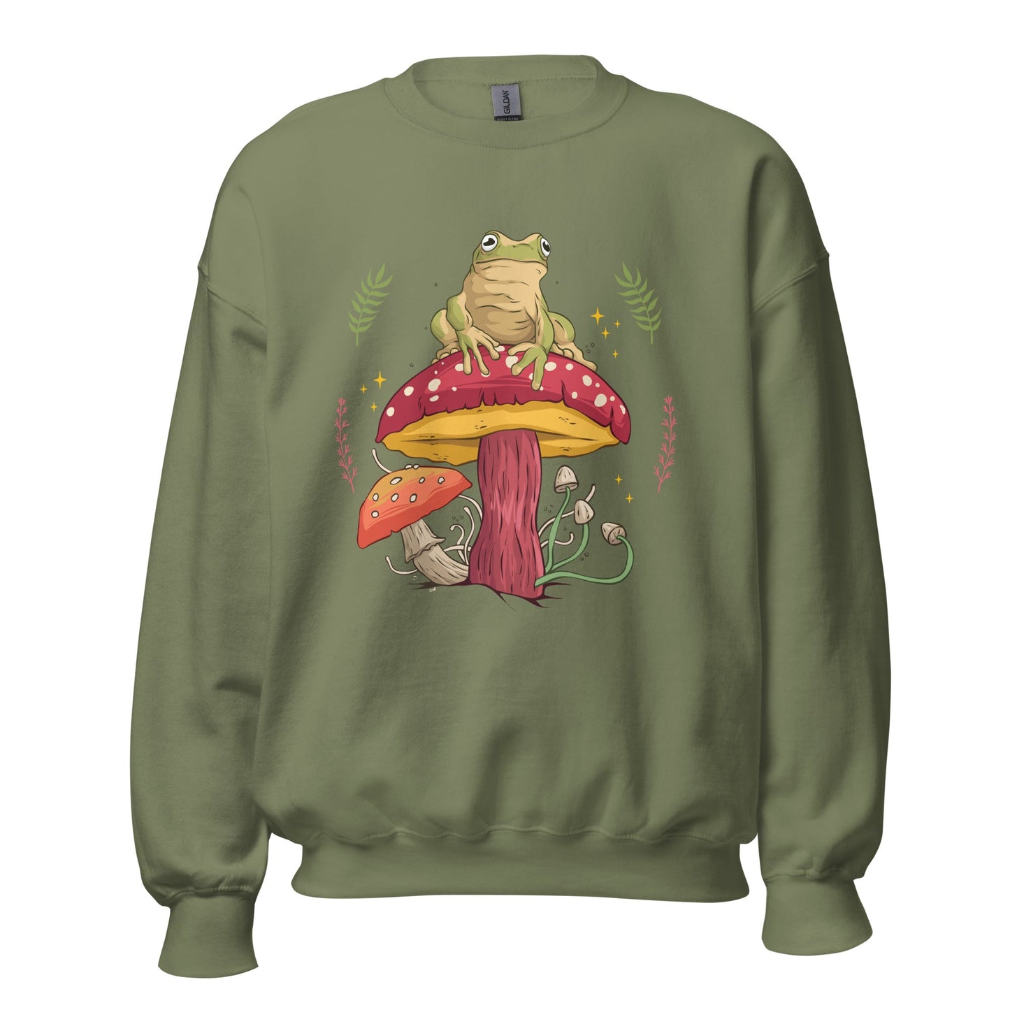 Frog & Mushroom Unisex Sweatshirt - Graphic Punks