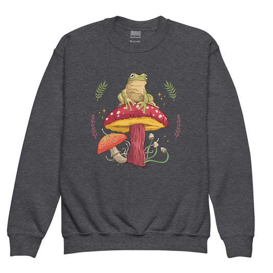 Frog & Mushroom Youth Crewneck - Graphic Punks