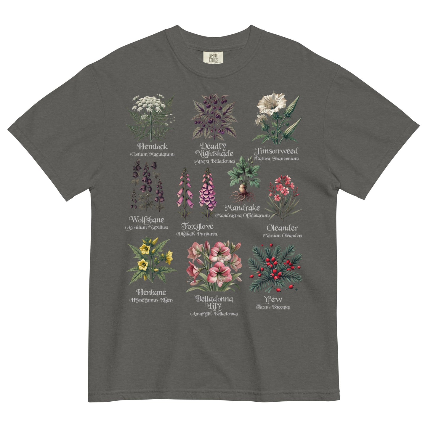 Garden of Shadows Garment - Dyed Heavyweight T-Shirt - Graphic Punks