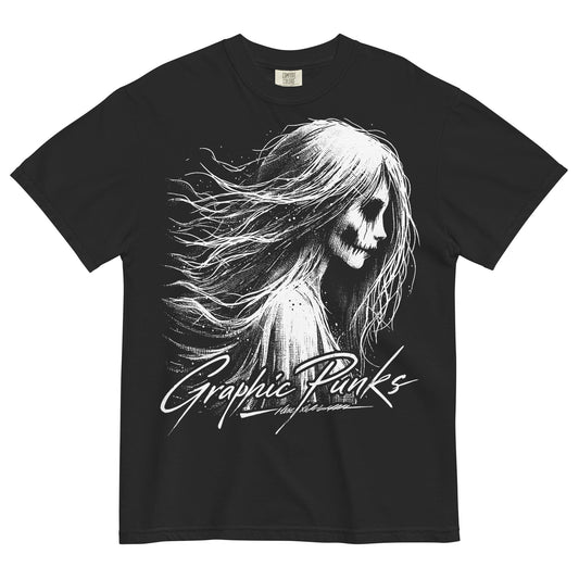 Ghost Girl Garment - Dyed Heavyweight T-Shirt - Graphic Punks