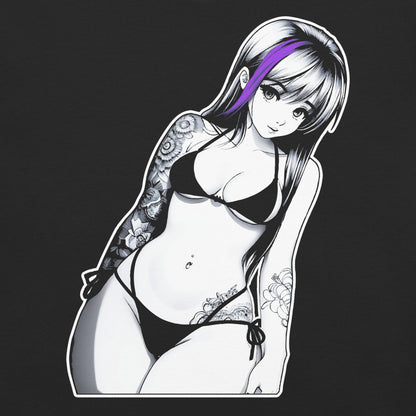 Goth Girl Garment - Dyed Heavyweight T-Shirt - Graphic Punks