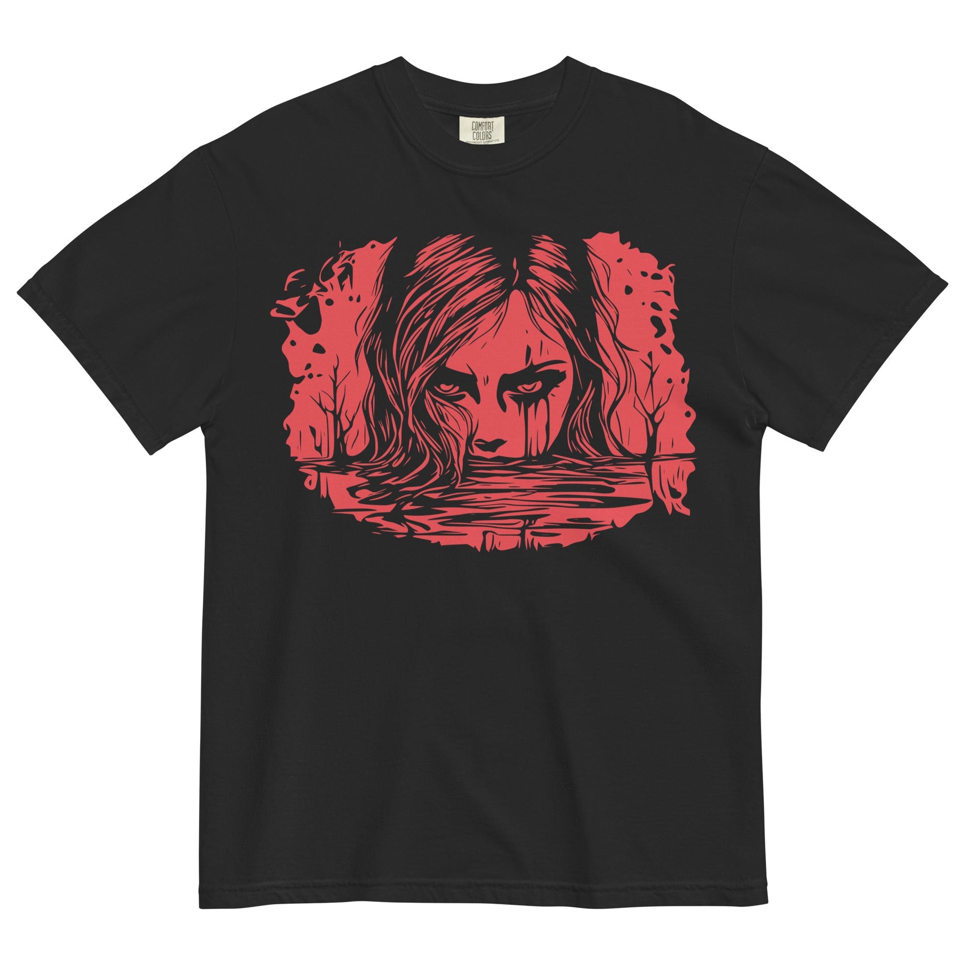 Gothic Girl Horror Garment - Dyed Heavyweight T-Shirt - Graphic Punks