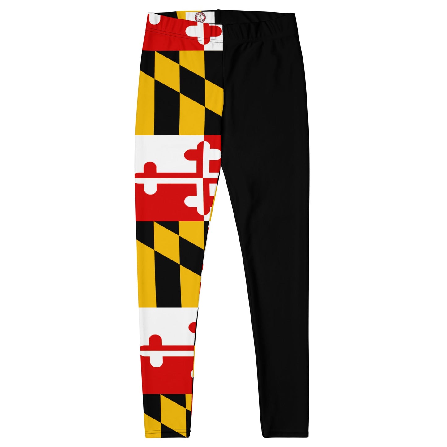 Half Black Maryland Flag Leggings - Graphic Punks