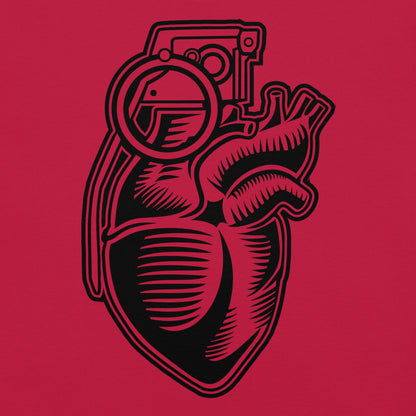 Heart Grenade Unisex Garment - Dyed Heavyweight T-Shirt - Graphic Punks