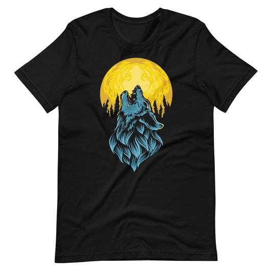 Howling Wolf Unisex t - shirt - Graphic Punks