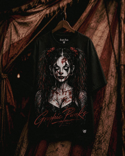 Killer Clown Oversized Tee - Graphic Punks