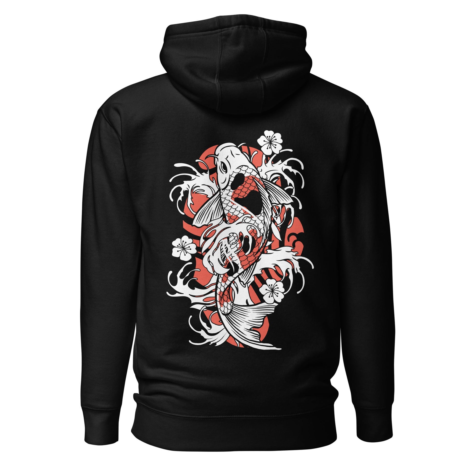 Koi Fish Tattoo Unisex Hooded Pullover - Graphic Punks