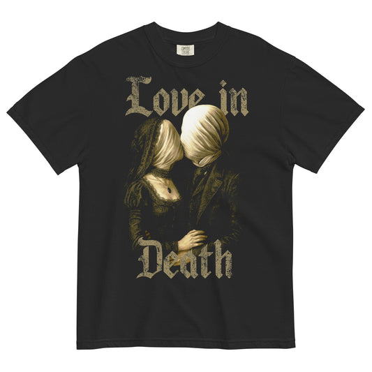 Love in Death Unisex Garment - Dyed Heavyweight T-Shirt - Graphic Punks