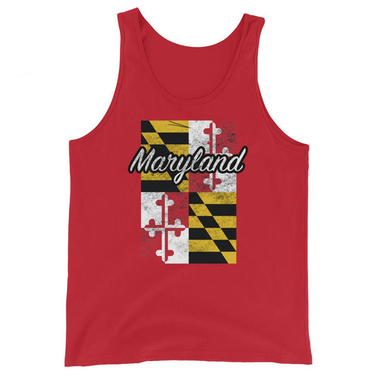 Maryland Flag Men's Tank Top - Graphic Punks