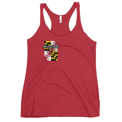 Maryland Flag Women's Racerback Tank - Graphic Punks