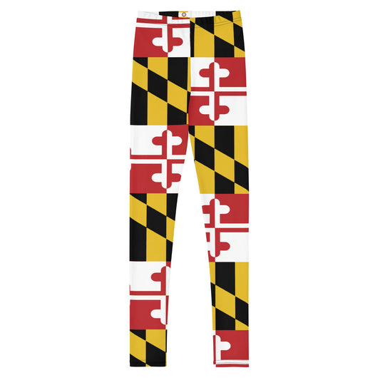 Maryland Flag Youth Leggings - Graphic Punks