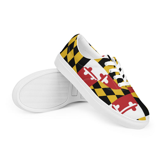 MD Flag Men’s lace - up canvas shoes - Graphic Punks