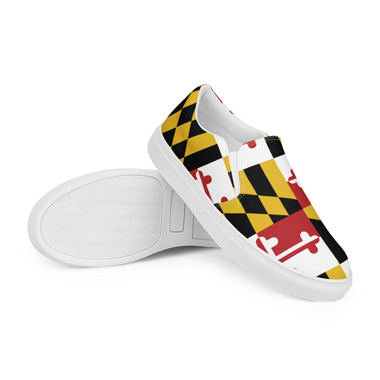 MD Flag Men’s slip - on canvas shoes - Graphic Punks