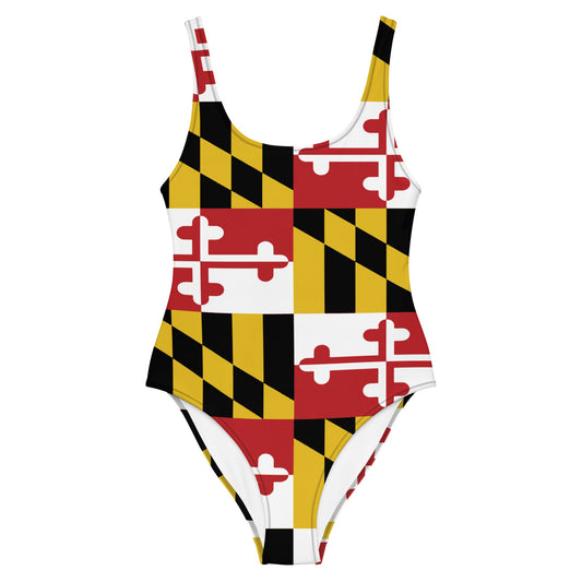 MD Flag One - Piece Swimsuit - Graphic Punks