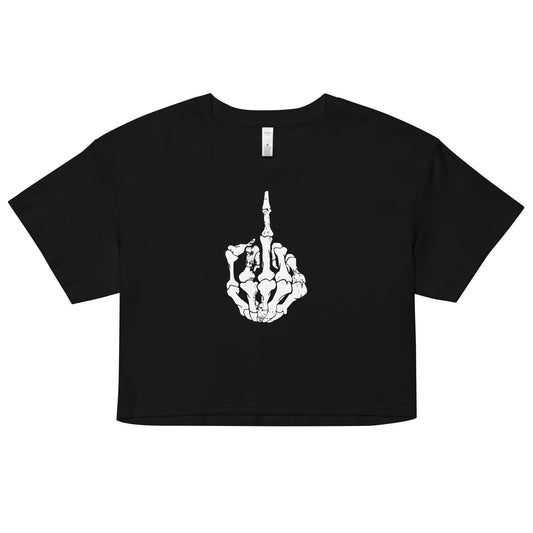 Middle Finger Crop Top - Graphic Punks