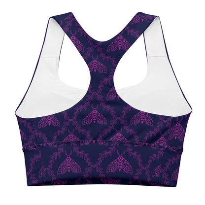 Moth Longline Sports Bra - Graphic Punks