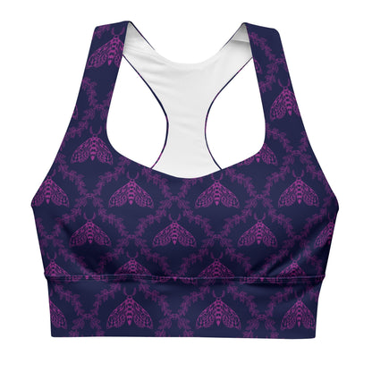 Moth Longline Sports Bra - Graphic Punks