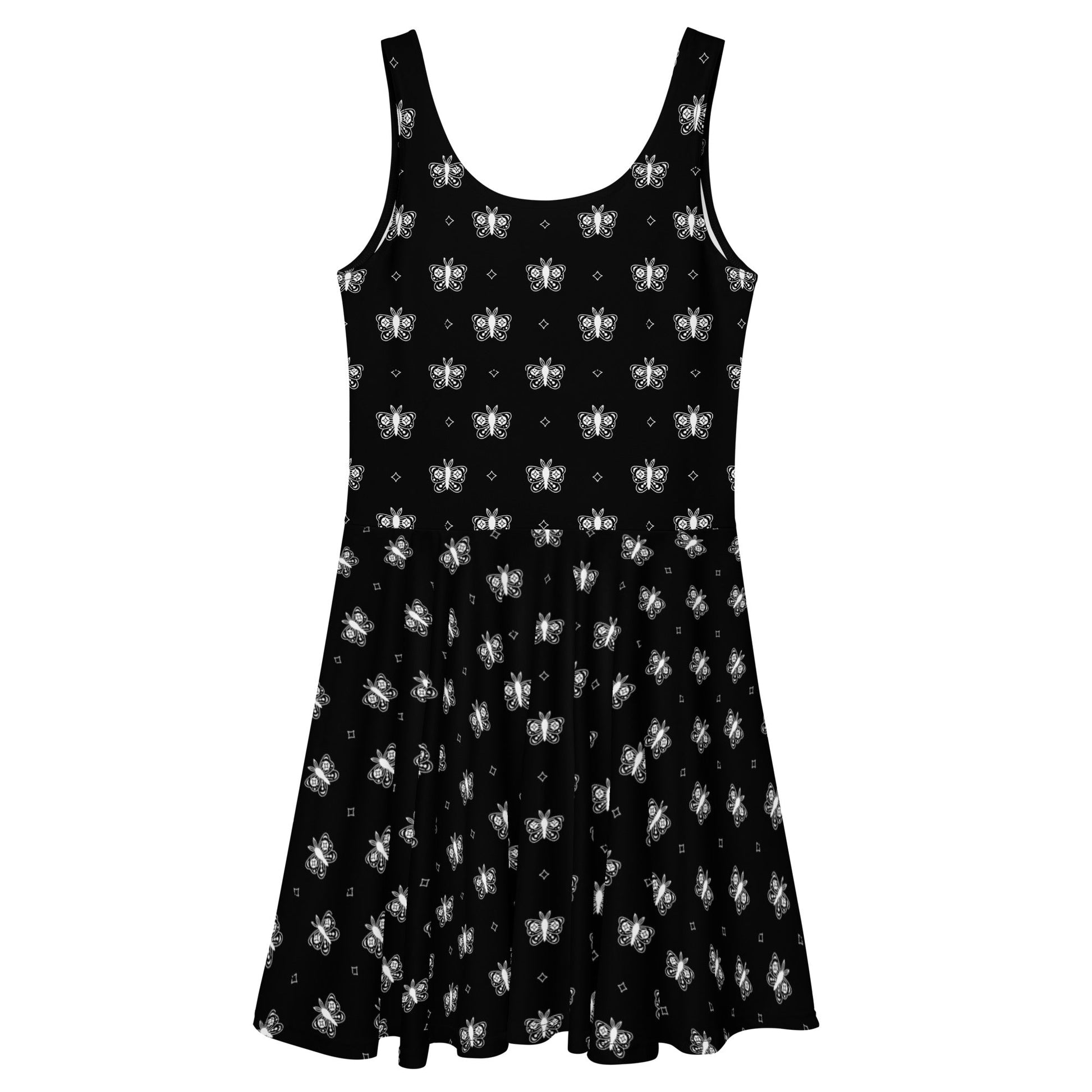 Moths and Stars Skater Dress - Graphic Punks