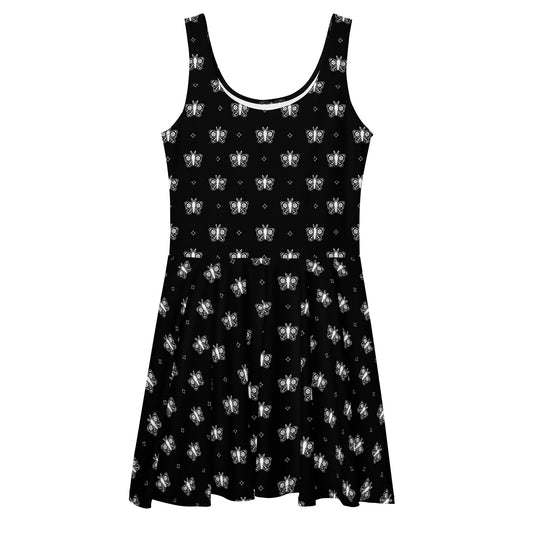 Moths and Stars Skater Dress - Graphic Punks