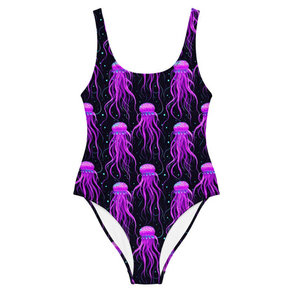 Neon Jellies One - Piece Swimsuit - Graphic Punks