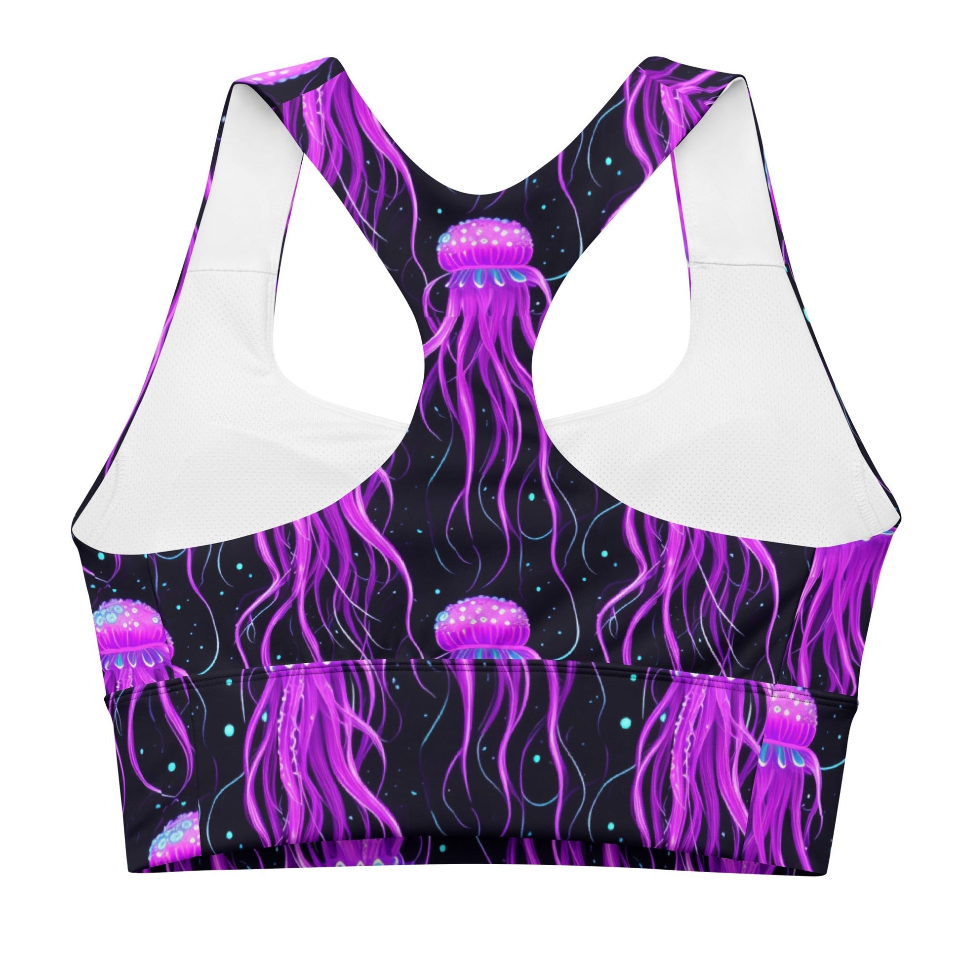 Neon Kellies Longline Sports Bra - Graphic Punks