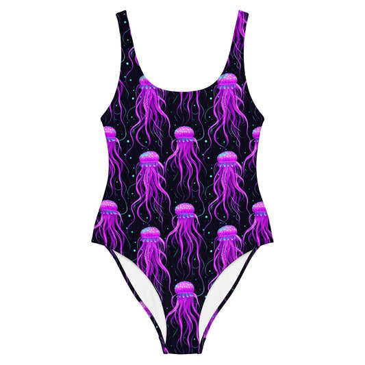 Neon Punk Jellyfish One - Piece Swimsuit - Graphic Punks