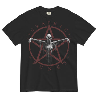 No Salvation Life & Death Moth Garment - Dyed Heavyweight T-shirt - Graphic Punks