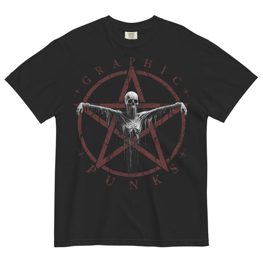 No Salvation Life & Death Moth Garment - Dyed Heavyweight T-shirt - Graphic Punks