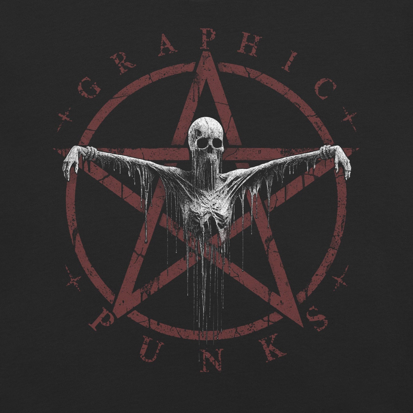 No Salvation Life & Death Moth Garment - Dyed Heavyweight T-shirt - Graphic Punks