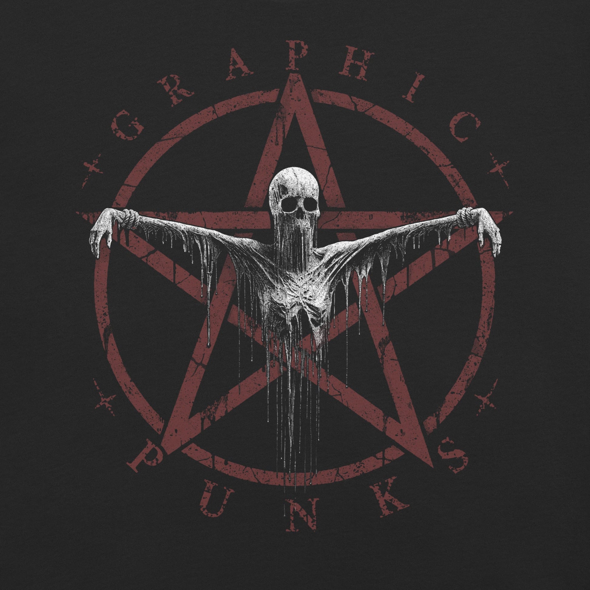 No Salvation Life & Death Moth Garment - Dyed Heavyweight T-shirt - Graphic Punks