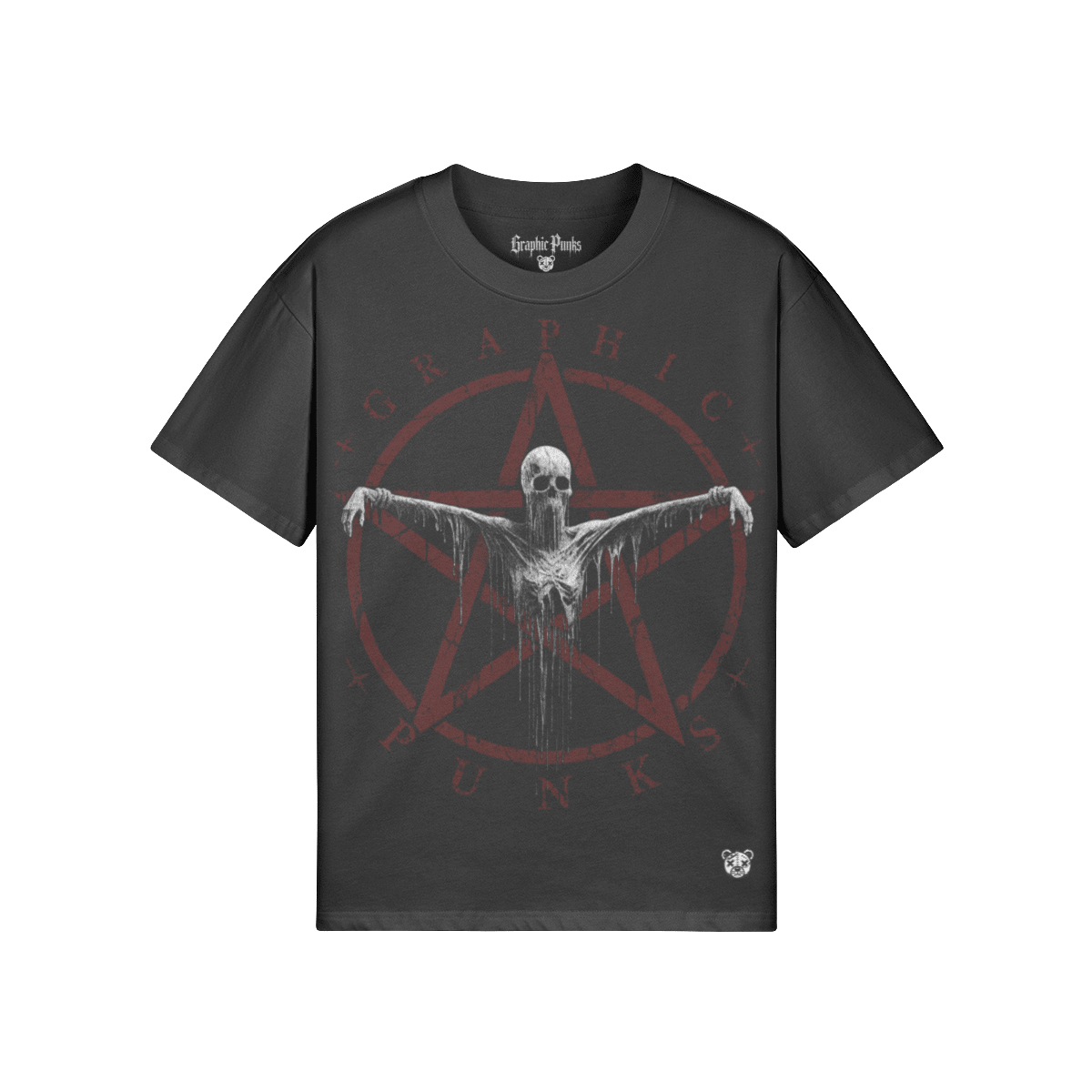 No Salvation Oversized Tee - Graphic Punks