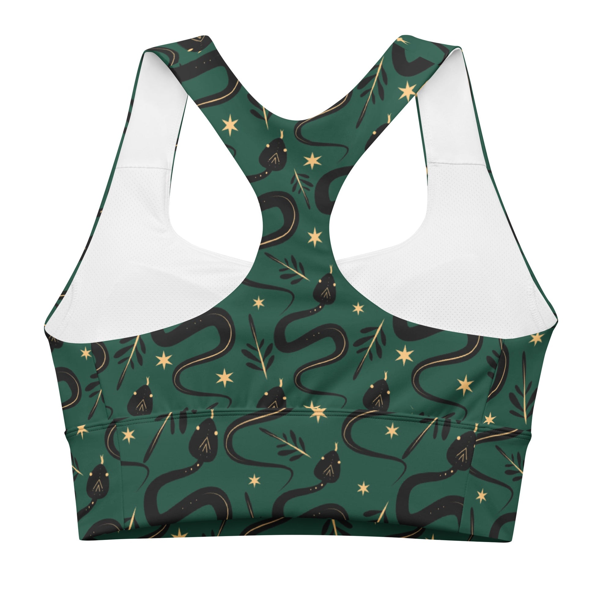 Occult Snakes Longline Sports Bra - Graphic Punks