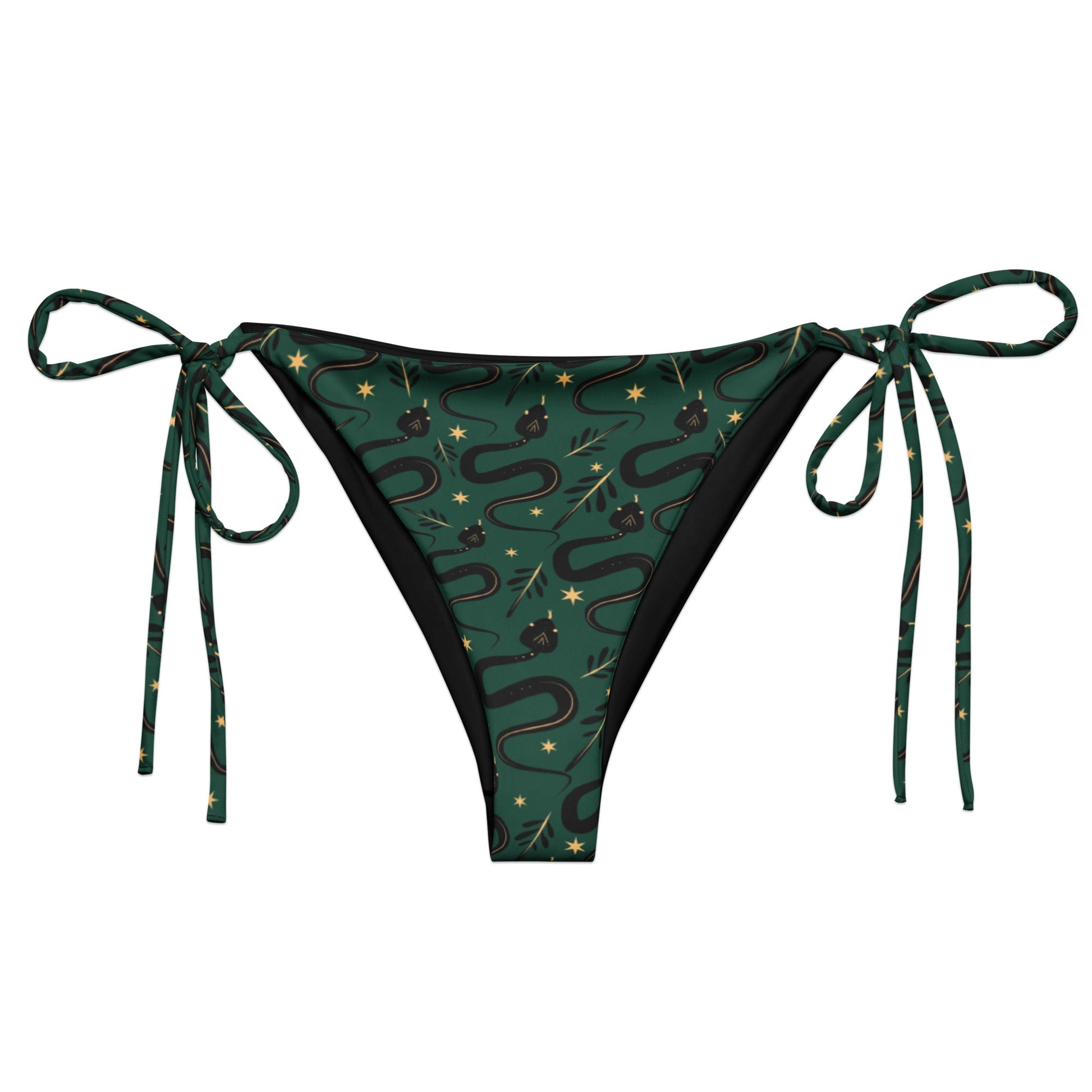 Occult Snakes String Bikini Bottom - Graphic Punks