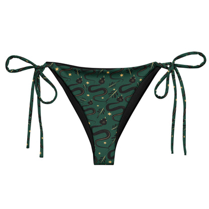Occult Snakes String Bikini Bottom - Graphic Punks