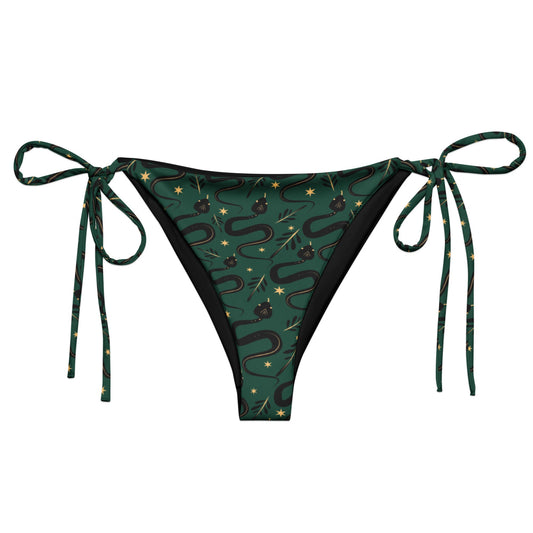Occult Snakes String Bikini Bottom - Graphic Punks