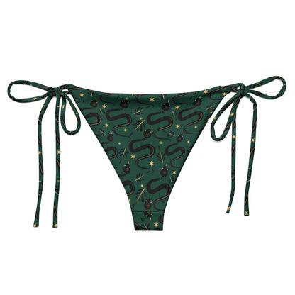 Occult Snakes String Bikini Bottom - Graphic Punks