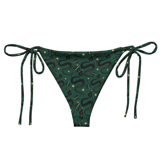 Occult Snakes String Bikini Bottom - Graphic Punks