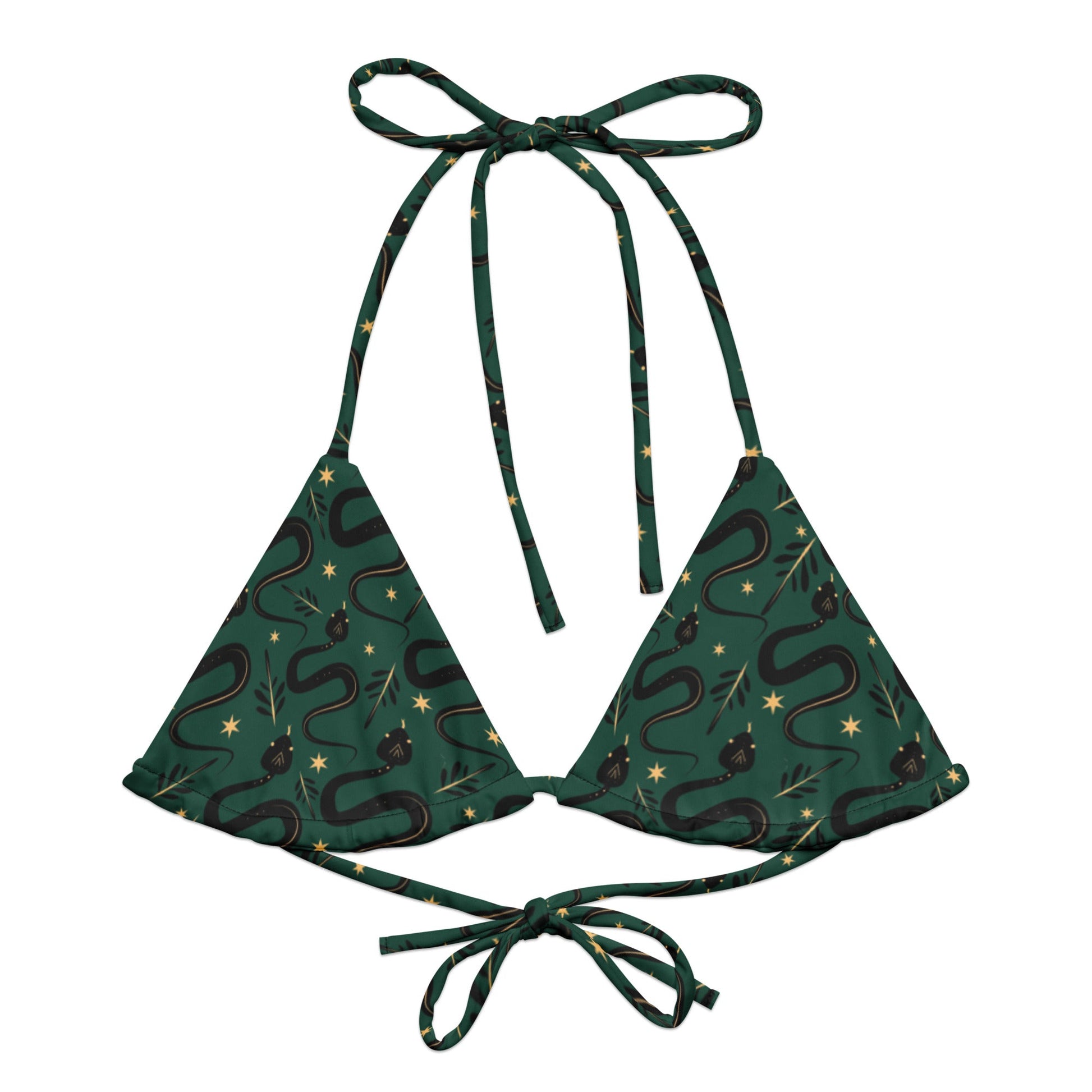 Occult Snakes String Bikini Top - Graphic Punks
