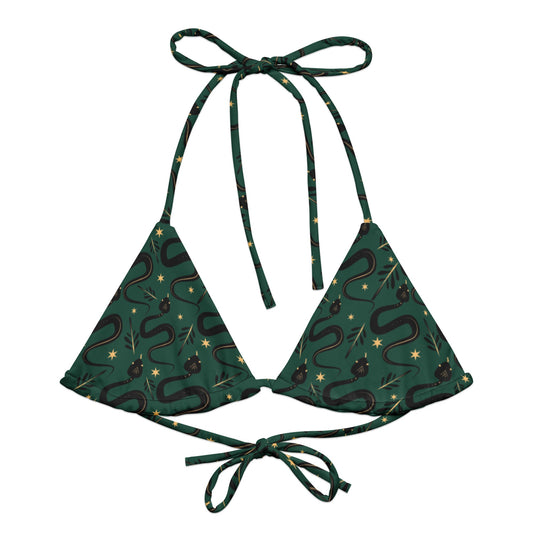Occult Snakes String Bikini Top - Graphic Punks
