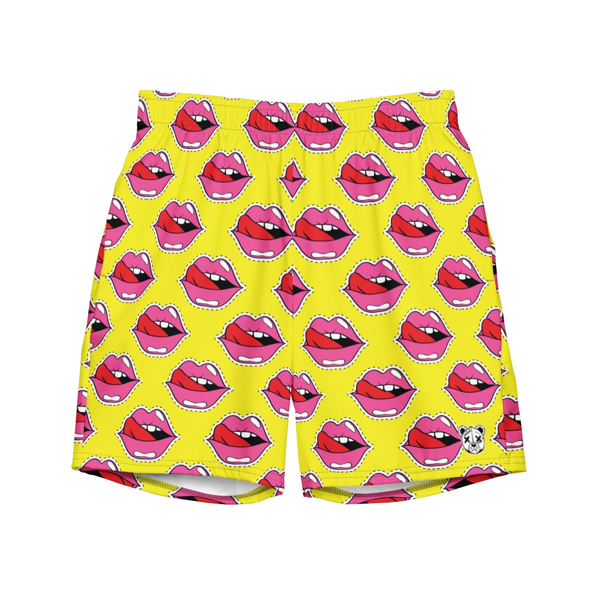 Old School Lips Swim Trunks - Graphic Punks