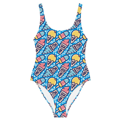 One - Piece Swimsuit - Graphic Punks