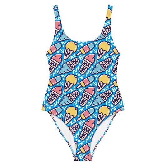 One - Piece Swimsuit - Graphic Punks