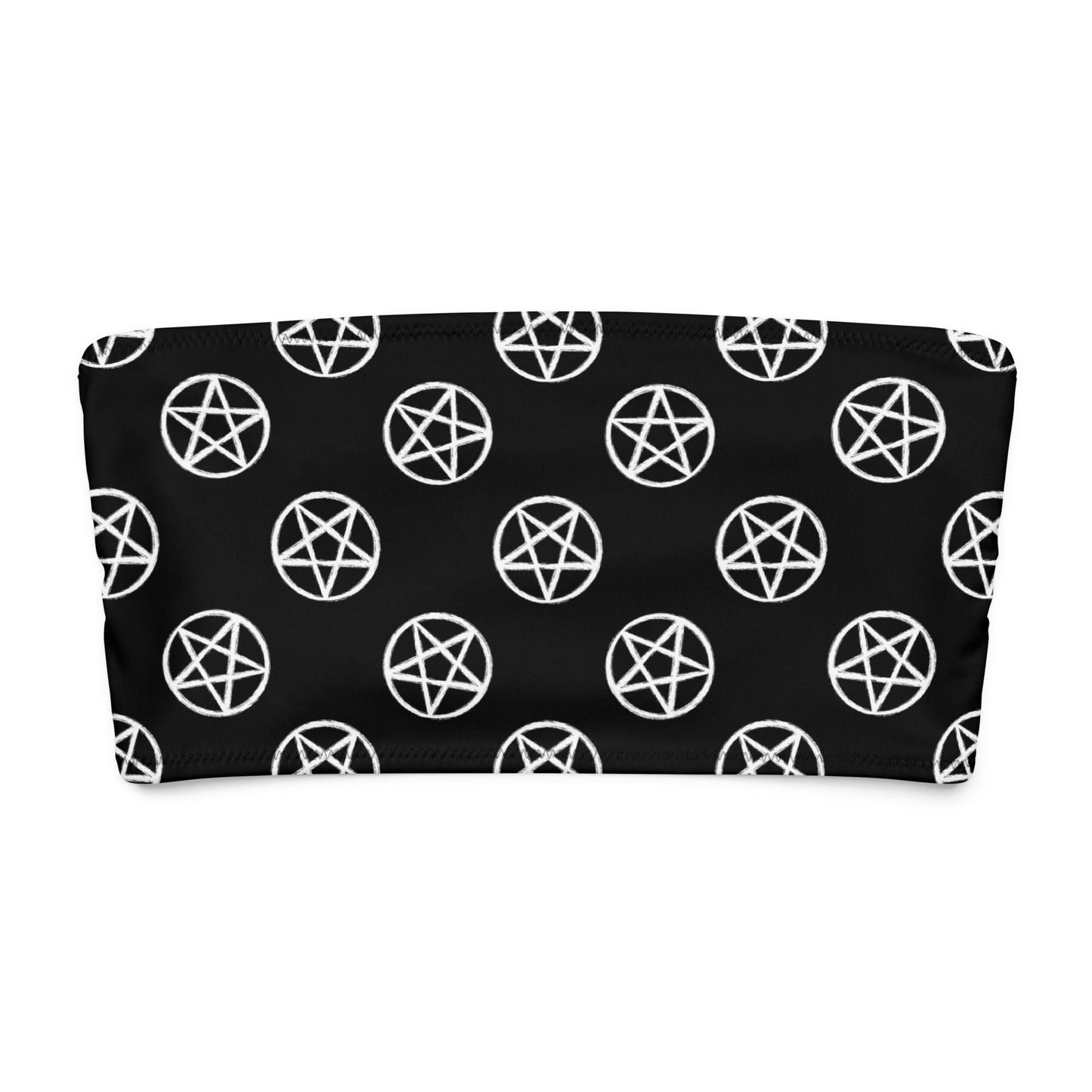 Pentagram Bandeau Bikini Top - Graphic Punks