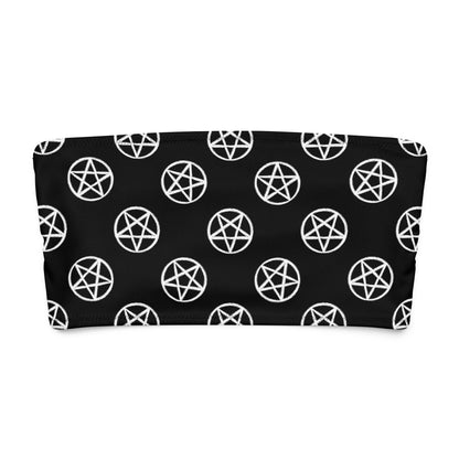 Pentagram Bandeau Bikini Top - Graphic Punks
