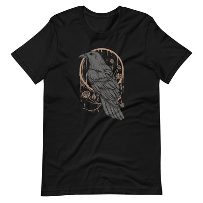 Perched Raven Unisex t - shirt - Graphic Punks