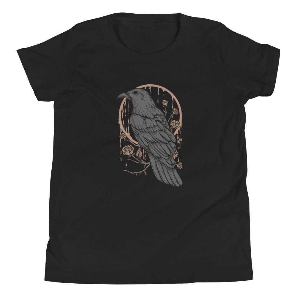 Perched Raven Youth Short Sleeve Tee - Graphic Punks