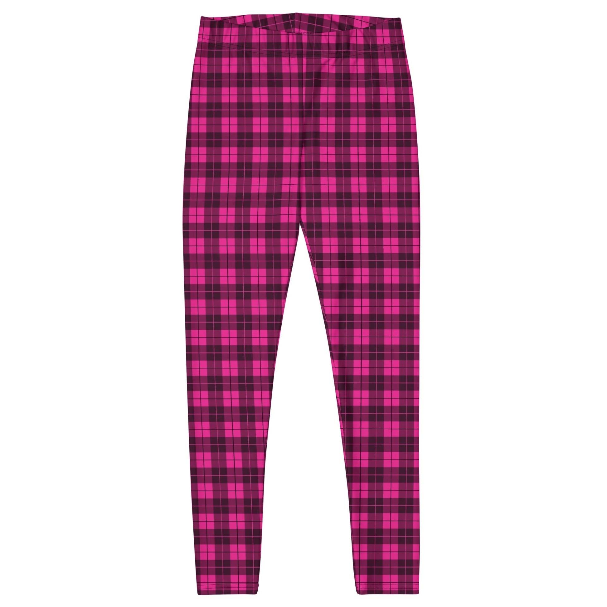 Pink Plaid Leggings - Graphic Punks