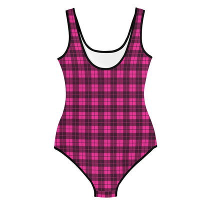 Pink Plaid Youth Swimsuit - Graphic Punks