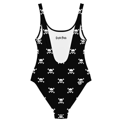 Pirate Skull One - Piece Swimsuit - Graphic Punks